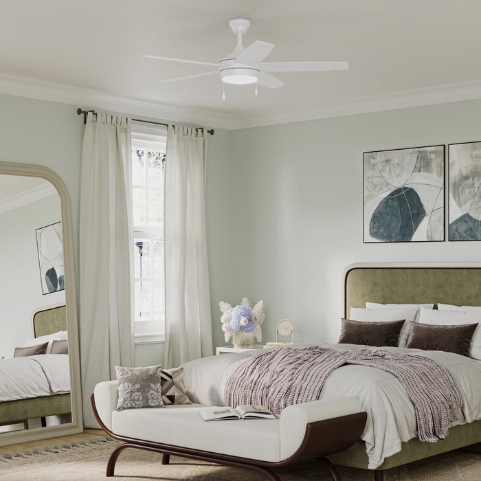 Myhouse Lighting Progress Lighting - P250125-28M-30 - 52" Ceiling Fan - Nolyn V - Matte White
