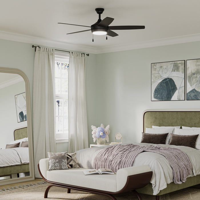Myhouse Lighting Progress Lighting - P250125-31M-30 - 52" Ceiling Fan - Nolyn V - Matte Black