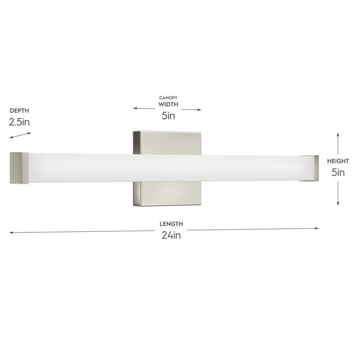 Myhouse Lighting Progress Lighting - P300550-009-CS - LED Vanity Light - Phase 6.1 LED - Brushed Nickel