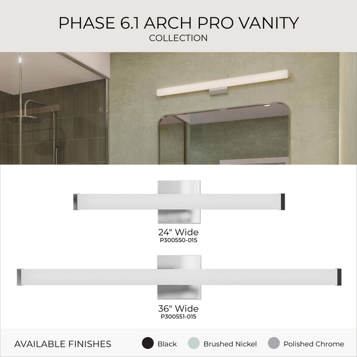 Myhouse Lighting Progress Lighting - P300550-015-CS - LED Vanity Light - Phase 6.1 LED - Polished Chrome