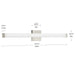 Myhouse Lighting Progress Lighting - P300551-009-CS - LED Vanity Light - Phase 6.1 LED - Brushed Nickel