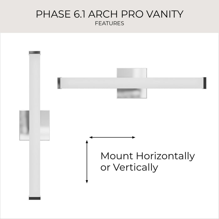 Myhouse Lighting Progress Lighting - P300551-015-CS - LED Vanity Light - Phase 6.1 LED - Polished Chrome