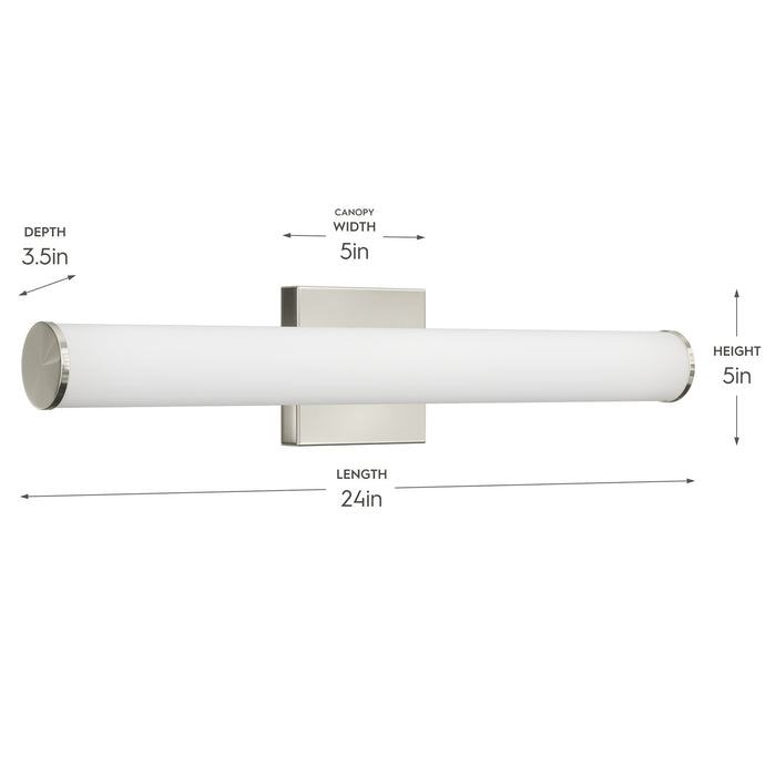 Myhouse Lighting Progress Lighting - P300553-009-CS - LED Vanity Light - Phase 6.2 LED - Brushed Nickel