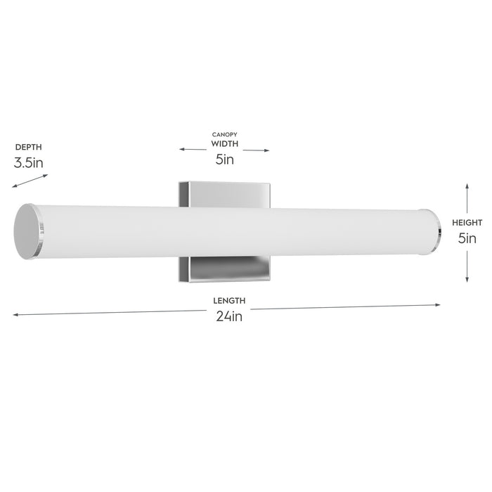 Myhouse Lighting Progress Lighting - P300553-015-CS - LED Vanity Light - Phase 6.2 LED - Polished Chrome
