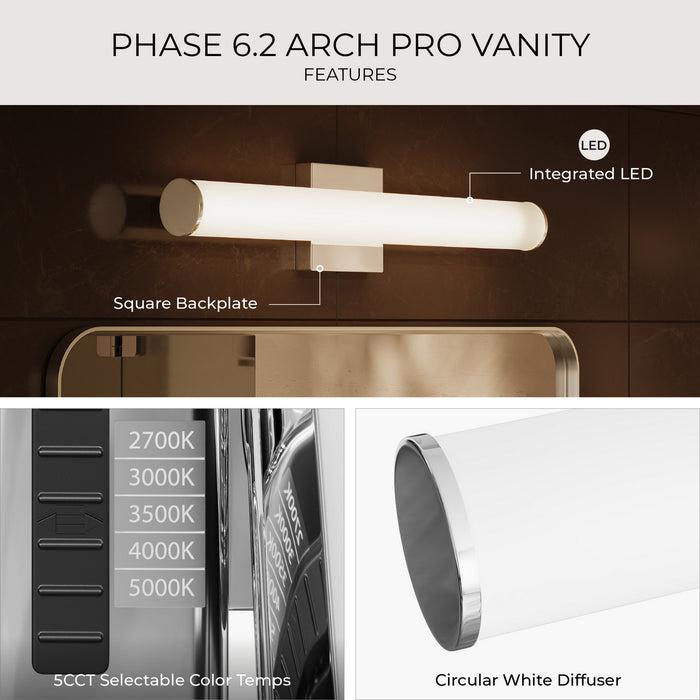 Myhouse Lighting Progress Lighting - P300553-015-CS - LED Vanity Light - Phase 6.2 LED - Polished Chrome
