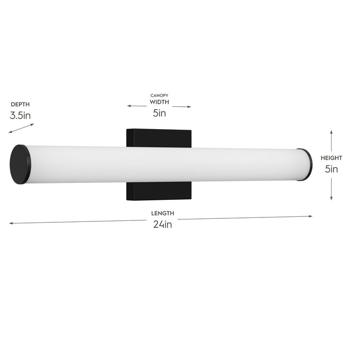 Myhouse Lighting Progress Lighting - P300553-031-CS - LED Vanity Light - Phase 6.2 LED - Black