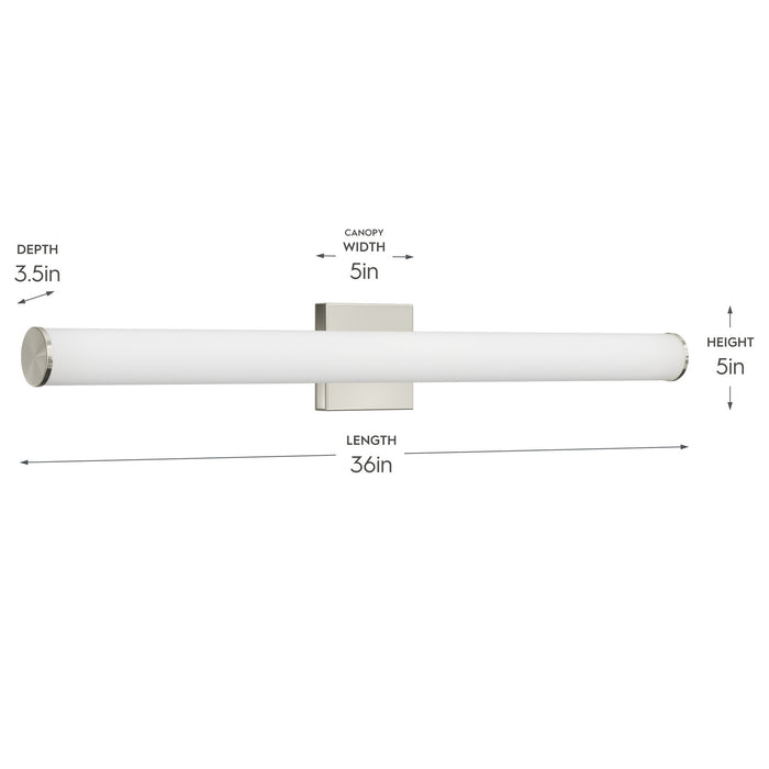 Myhouse Lighting Progress Lighting - P300554-009-CS - LED Vanity Light - Phase 6.2 LED - Brushed Nickel
