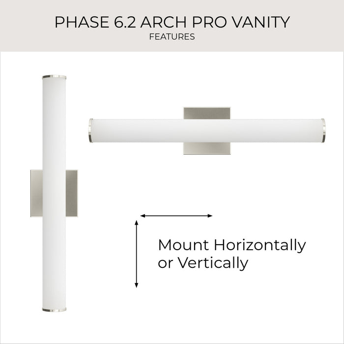 Myhouse Lighting Progress Lighting - P300554-009-CS - LED Vanity Light - Phase 6.2 LED - Brushed Nickel