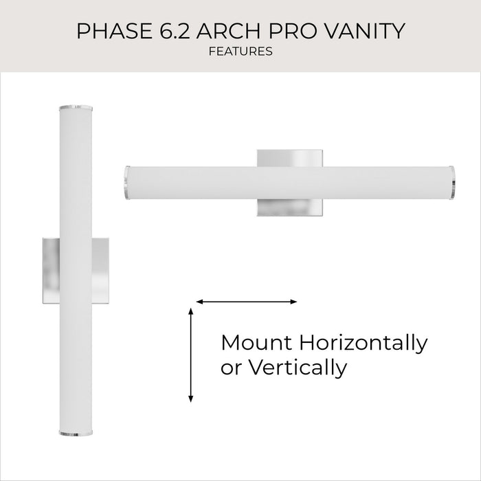 Myhouse Lighting Progress Lighting - P300554-015-CS - LED Vanity Light - Phase 6.2 LED - Polished Chrome