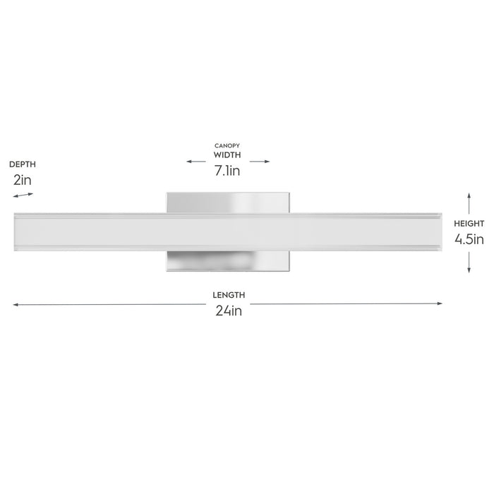 Myhouse Lighting Progress Lighting - P300556-015-CS - LED Vanity Light - Phase 6.3 LED - Polished Chrome