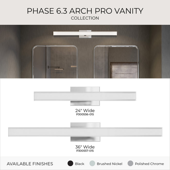 Myhouse Lighting Progress Lighting - P300556-015-CS - LED Vanity Light - Phase 6.3 LED - Polished Chrome