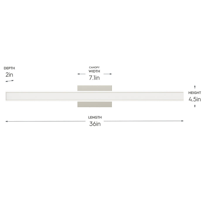 Myhouse Lighting Progress Lighting - P300557-009-CS - LED Vanity Light - Phase 6.3 LED - Brushed Nickel