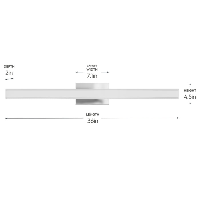 Myhouse Lighting Progress Lighting - P300557-015-CS - LED Vanity Light - Phase 6.3 LED - Polished Chrome