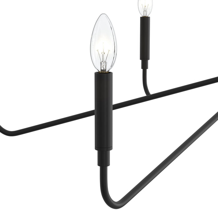 Myhouse Lighting Progress Lighting - P400472-31M - Six Light Chandelier - Pilar - Matte Black