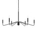 Myhouse Lighting Progress Lighting - P400472-31M - Six Light Chandelier - Pilar - Matte Black