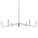 Myhouse Lighting Progress Lighting - P400473-009 - Six Light Chandelier - Pilar - Brushed Nickel