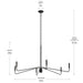 Myhouse Lighting Progress Lighting - P400473-31M - Six Light Chandelier - Pilar - Matte Black