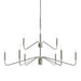 Myhouse Lighting Progress Lighting - P400474-009 - Nine Light Chandelier - Pilar - Brushed Nickel