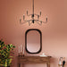 Myhouse Lighting Progress Lighting - P400474-31M - Nine Light Chandelier - Pilar - Matte Black