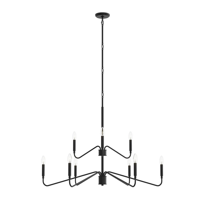 Myhouse Lighting Progress Lighting - P400474-31M - Nine Light Chandelier - Pilar - Matte Black