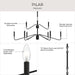 Myhouse Lighting Progress Lighting - P400474-31M - Nine Light Chandelier - Pilar - Matte Black