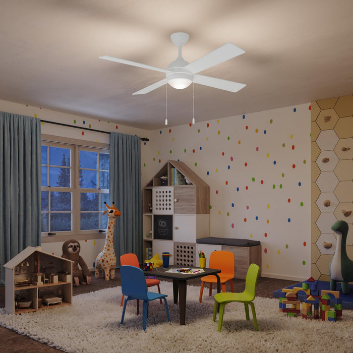 Myhouse Lighting Progress Lighting - P250127-28M-30 - 52" Ceiling Fan - Quadd - Matte White