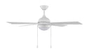 Myhouse Lighting Progress Lighting - P250127-28M-30 - 52" Ceiling Fan - Quadd - Matte White