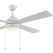Myhouse Lighting Progress Lighting - P250127-28M-30 - 52" Ceiling Fan - Quadd - Matte White