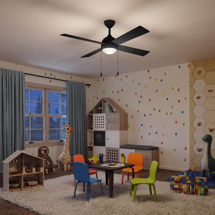 Myhouse Lighting Progress Lighting - P250127-31M-30 - 52" Ceiling Fan - Quadd - Matte Black
