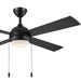 Myhouse Lighting Progress Lighting - P250127-31M-30 - 52" Ceiling Fan - Quadd - Matte Black