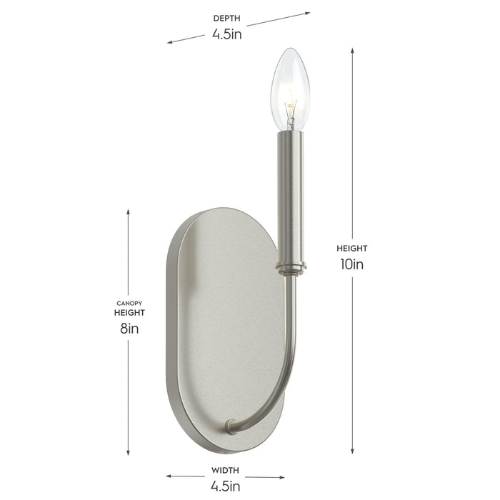 Myhouse Lighting Progress Lighting - P710153-009 - One Light Wall Sconce - Reines - Brushed Nickel