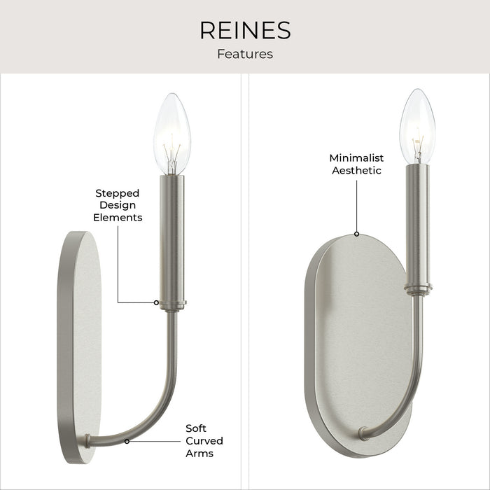 Myhouse Lighting Progress Lighting - P710153-009 - One Light Wall Sconce - Reines - Brushed Nickel