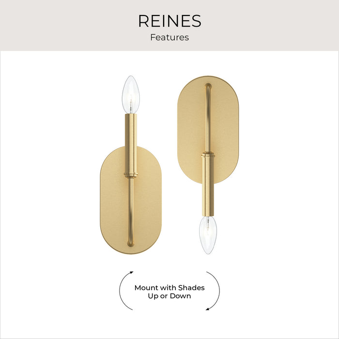Myhouse Lighting Progress Lighting - P710153-191 - One Light Wall Sconce - Reines - Brushed Gold
