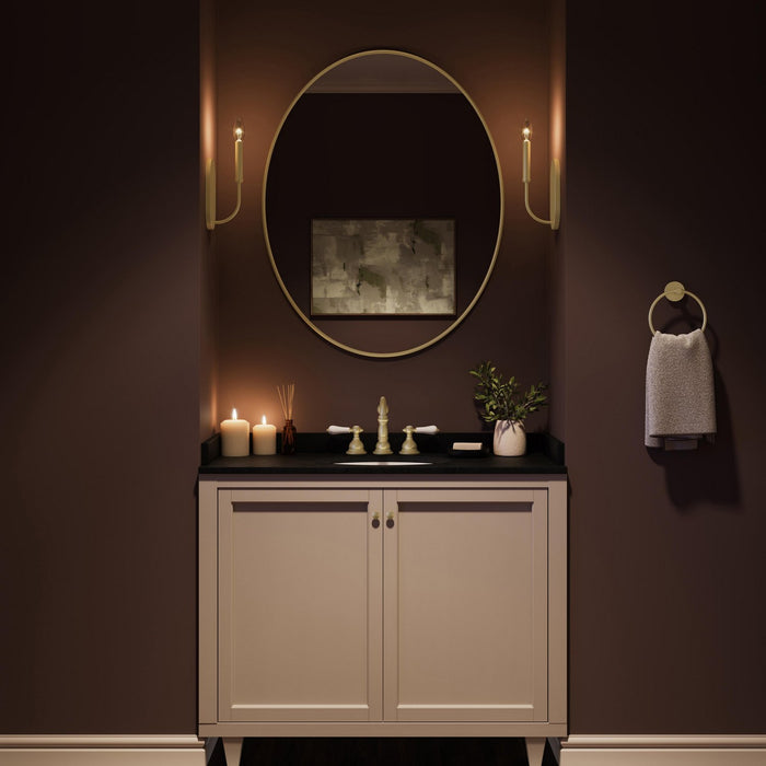 Myhouse Lighting Progress Lighting - P710153-191 - One Light Wall Sconce - Reines - Brushed Gold
