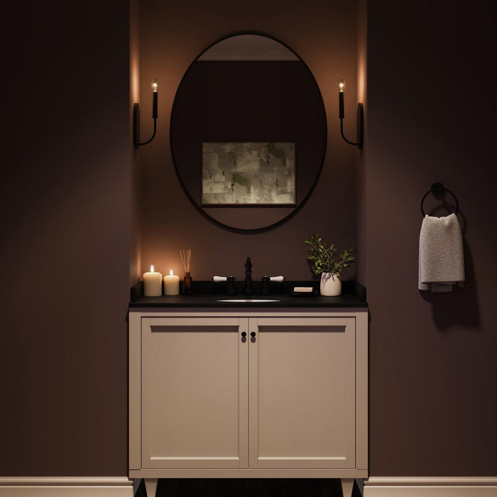 Myhouse Lighting Progress Lighting - P710153-31M - One Light Wall Sconce - Reines - Matte Black