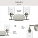 Myhouse Lighting Progress Lighting - P300566-009 - Two Light Bath Vanity - Reines - Brushed Nickel