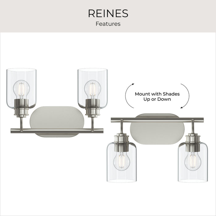 Myhouse Lighting Progress Lighting - P300566-009 - Two Light Bath Vanity - Reines - Brushed Nickel