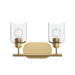 Myhouse Lighting Progress Lighting - P300566-191 - Two Light Bath Vanity - Reines - Brushed Gold