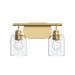 Myhouse Lighting Progress Lighting - P300566-191 - Two Light Bath Vanity - Reines - Brushed Gold