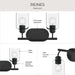 Myhouse Lighting Progress Lighting - P300566-31M - Two Light Bath Vanity - Reines - Matte Black