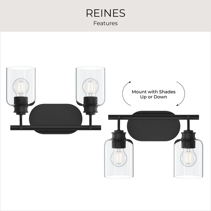 Myhouse Lighting Progress Lighting - P300566-31M - Two Light Bath Vanity - Reines - Matte Black