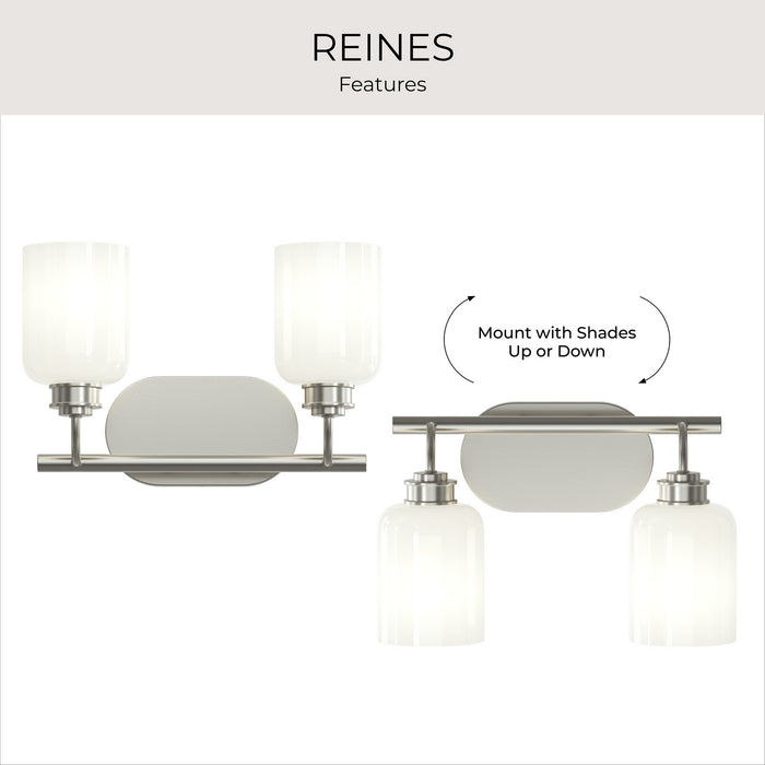 Myhouse Lighting Progress Lighting - P300578-009 - Two Light Bath Vanity - Reines - Brushed Nickel