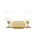 Myhouse Lighting Progress Lighting - P300578-191 - Two Light Bath Vanity - Reines - Brushed Gold