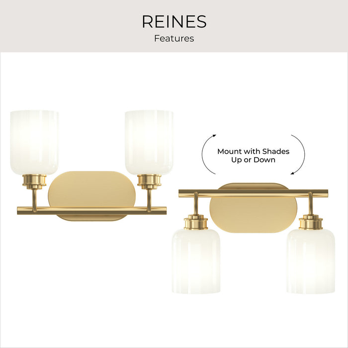 Myhouse Lighting Progress Lighting - P300578-191 - Two Light Bath Vanity - Reines - Brushed Gold