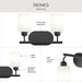 Myhouse Lighting Progress Lighting - P300578-31M - Two Light Bath Vanity - Reines - Matte Black
