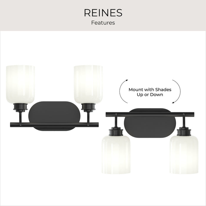 Myhouse Lighting Progress Lighting - P300578-31M - Two Light Bath Vanity - Reines - Matte Black