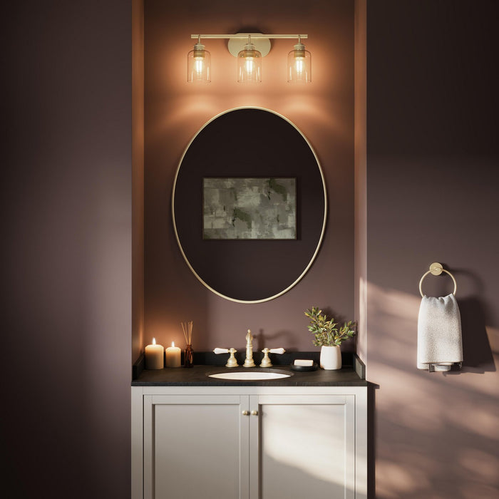 Myhouse Lighting Progress Lighting - P300567-191 - Three Light Bath Vanity - Reines - Brushed Gold