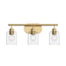 Myhouse Lighting Progress Lighting - P300567-191 - Three Light Bath Vanity - Reines - Brushed Gold