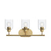 Myhouse Lighting Progress Lighting - P300567-191 - Three Light Bath Vanity - Reines - Brushed Gold