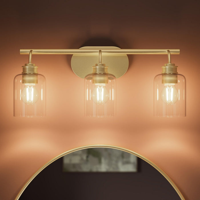 Myhouse Lighting Progress Lighting - P300567-191 - Three Light Bath Vanity - Reines - Brushed Gold